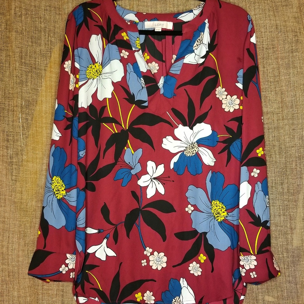 Loft Tunic Top, Unique floral print